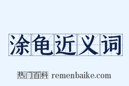 涂龟近义词是什么意思的图片
